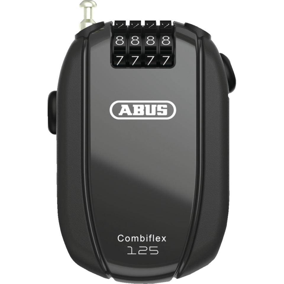 ABUS Roll-Back-Kabelschloss Combiflex™ Trip 125, schwarz, Stahlkabel, 125cm,128g
