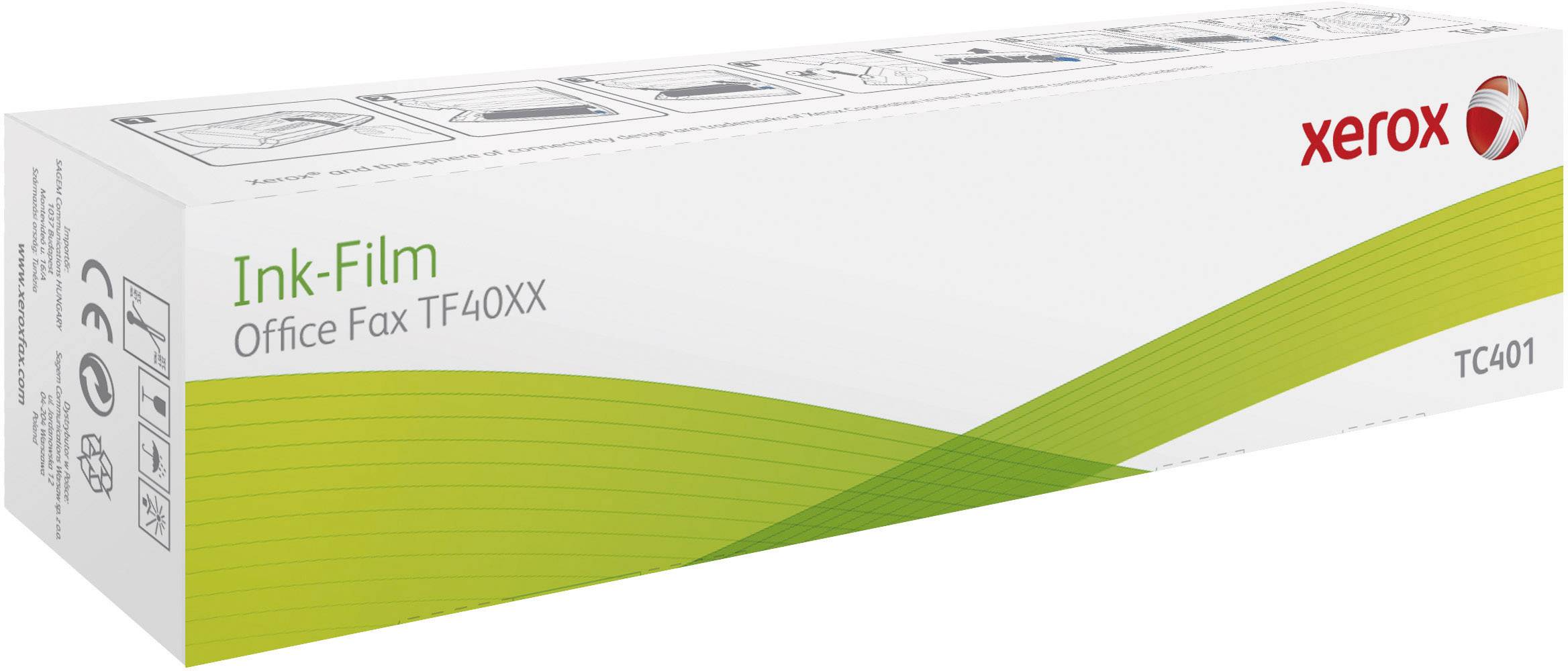 Xerox Thermotransfer-Rolle Fax Original 140 Seiten Schwarz 1 St. TC401 253195895
