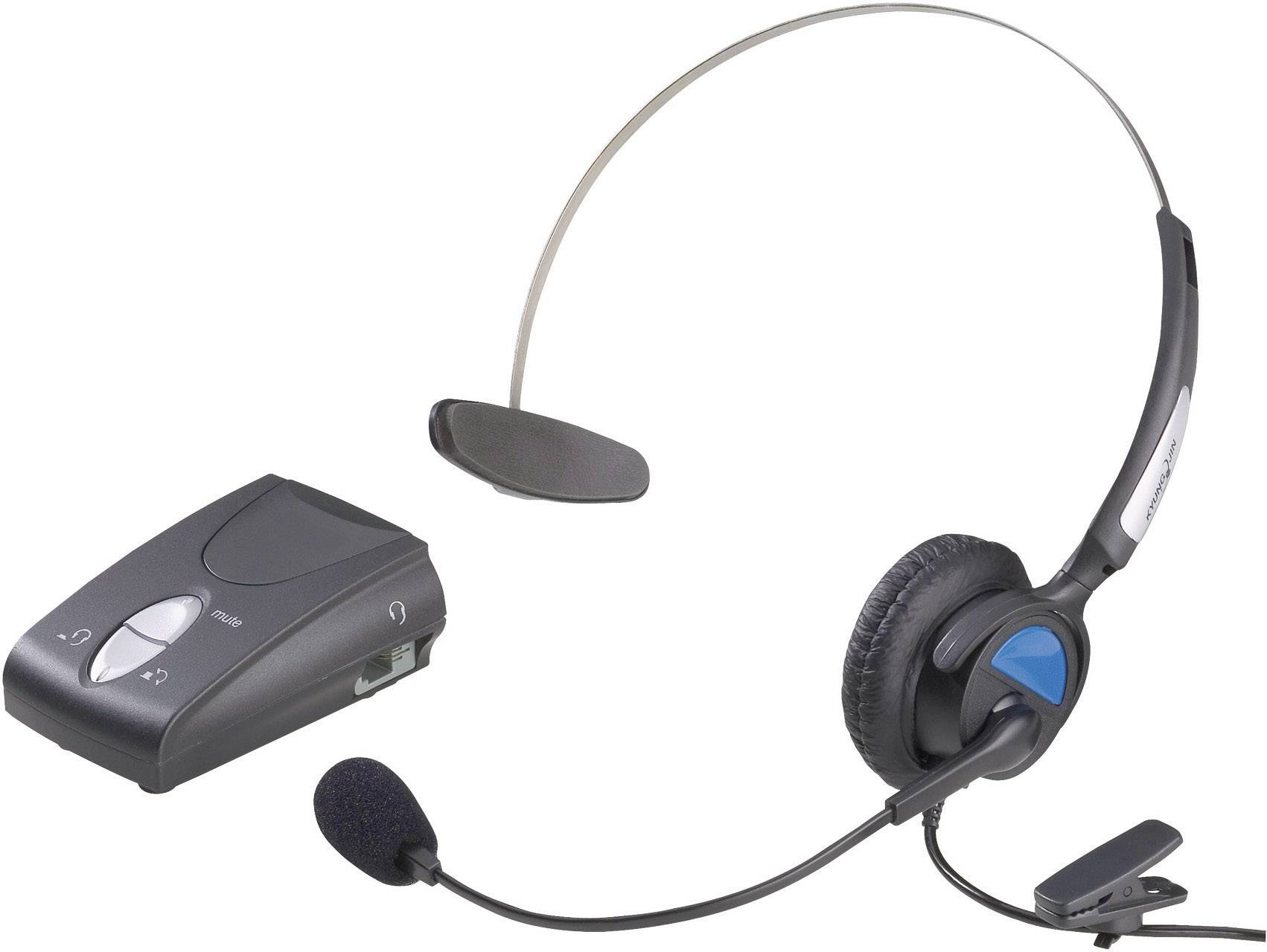 KJ-97 Telefon On Ear Headset kabelgebunden Mono Schwarz