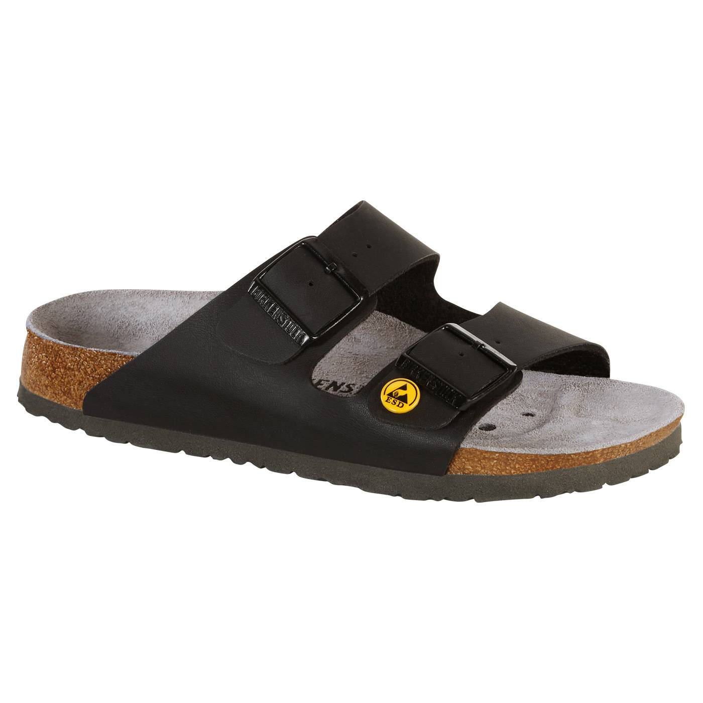 ESD Sandale ARIZONA ESD Birko-Flor 89428, schwarz, schmal, 42