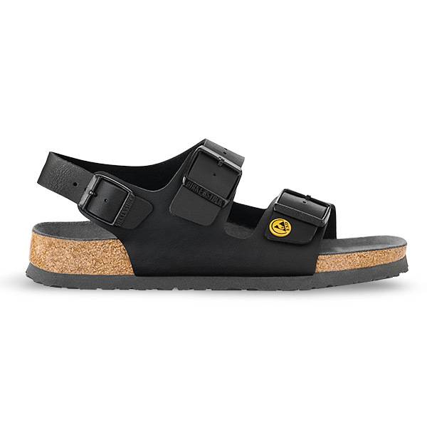 Birkenstock ESD-Sandale Milano, Größe 39, schwarz, normal