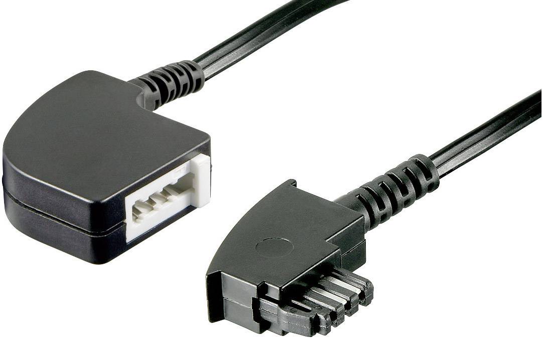 Ein schwarzes Winkel-Netzkabel mit einem flachen Stecker auf der linken Seite und einem rechtwinkligen Stecker auf der rechten Seite.