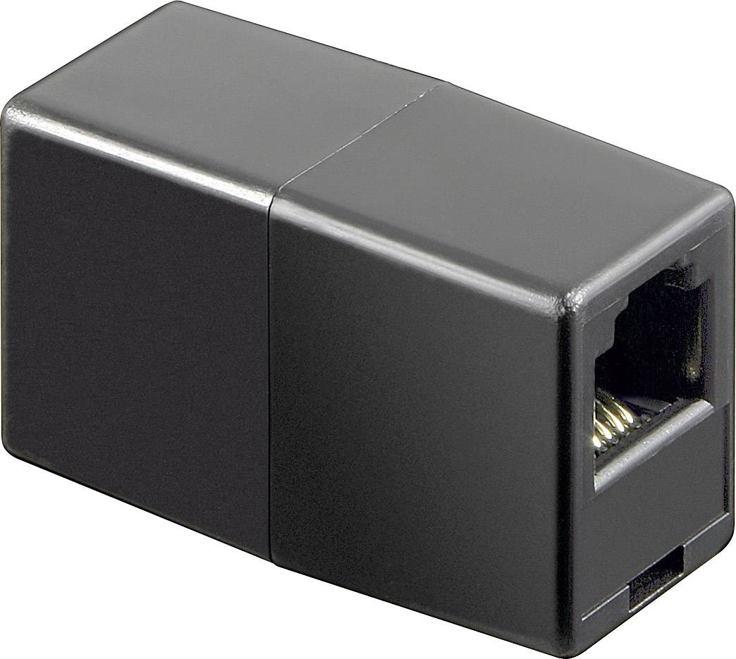 Basetech Western Adapter [1x RJ11-Buchse 6p4c - 1x RJ11-Buchse 6p4c] Schwarz