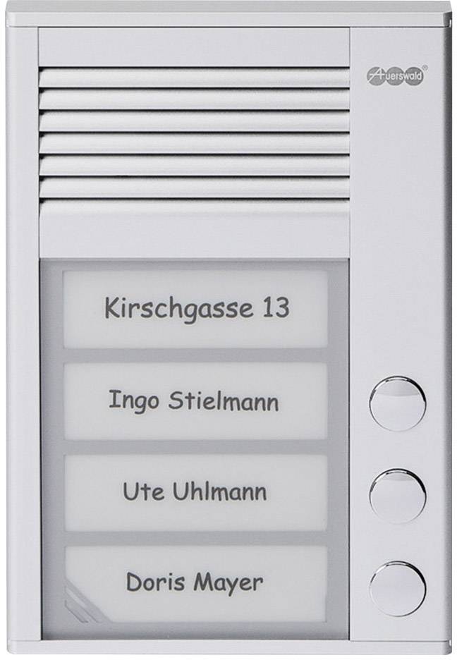 Auerswald 90619 Türsprechanlage Kabelgebunden Komplett-Set 3 Familienhaus Silber