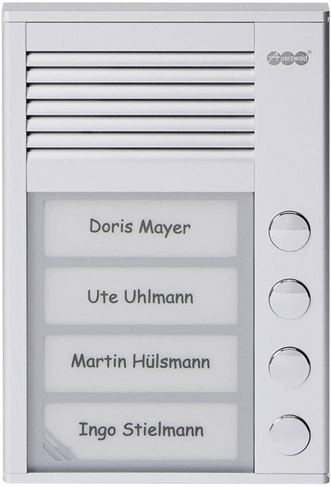 Auerswald 90620 Türsprechanlage Kabelgebunden Komplett-Set 4 Familienhaus Silber