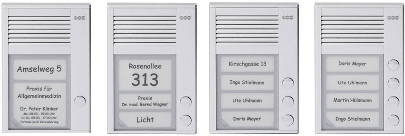 Auerswald TFS-Dialog 201 Türsprechanlage Kabelgebunden Komplett-Set 1 Familienhaus Silber