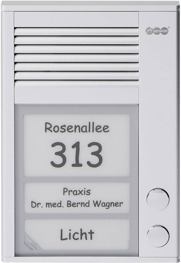 Auerswald TFS-Dialog 202 Türsprechanlage Kabelgebunden Komplett-Set 2 Familienhaus Silber