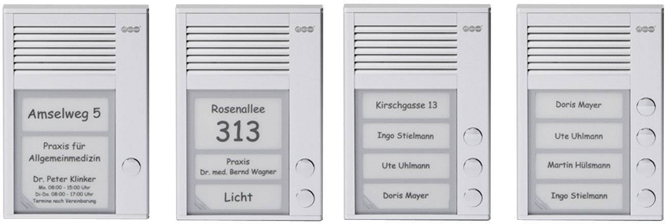 Auerswald TFS-Dialog 202 Türsprechanlage Kabelgebunden Komplett-Set 2 Familienhaus Silber