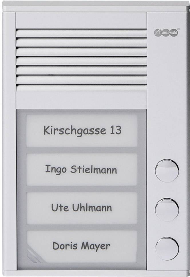 Auerswald TFS-Dialog 203 Türsprechanlage Kabelgebunden Komplett-Set 3 Familienhaus Silber