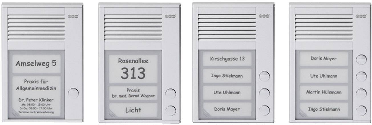 Auerswald TFS-Dialog 203 Türsprechanlage Kabelgebunden Komplett-Set 3 Familienhaus Silber