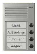 Auerswald TFS-Dialog 204 Türsprechanlage Kabelgebunden Komplett-Set 4 Familienhaus Silber