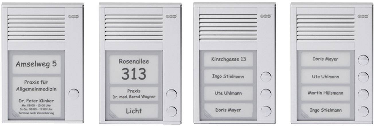 Auerswald TFS-Dialog 204 Türsprechanlage Kabelgebunden Komplett-Set 4 Familienhaus Silber