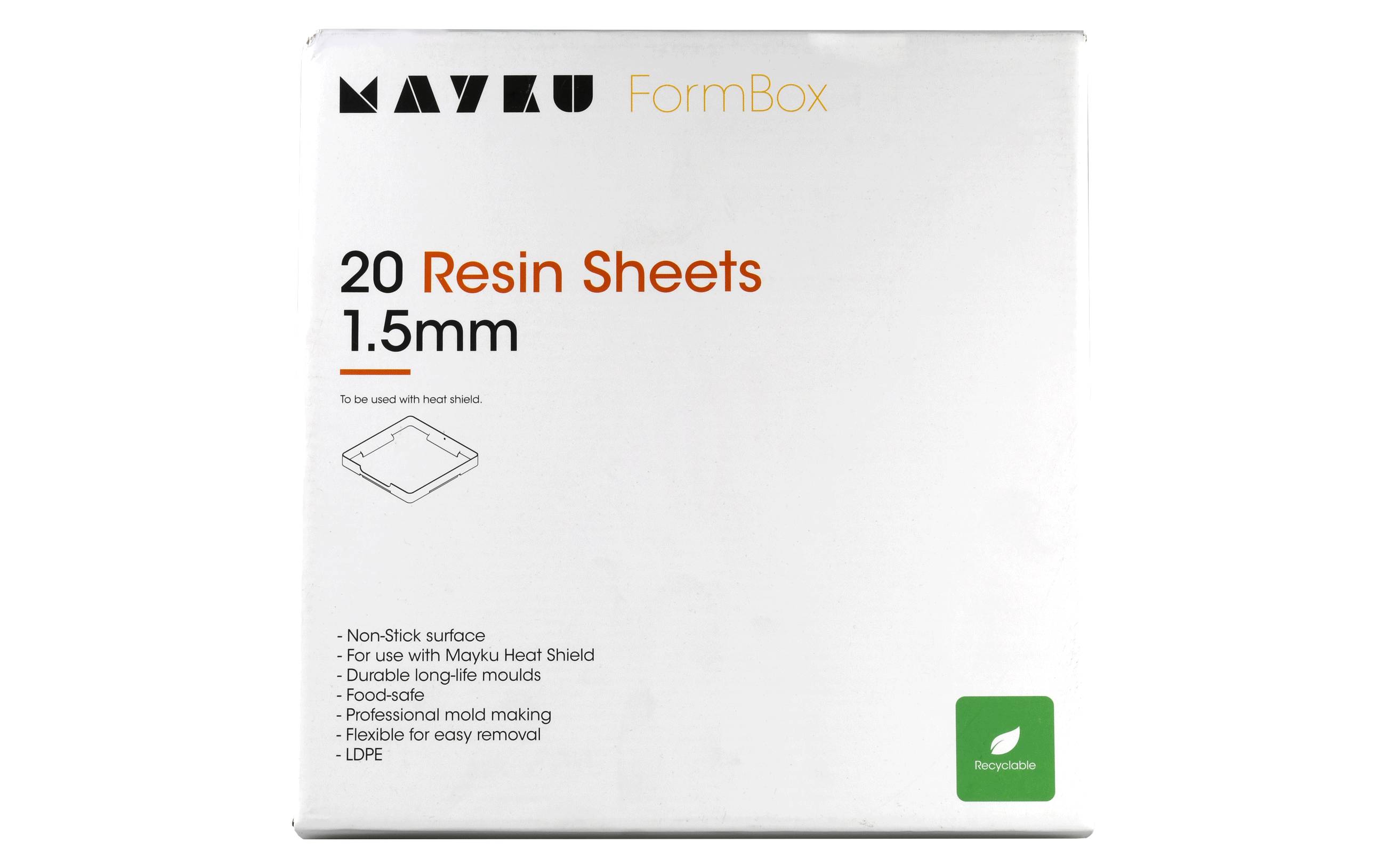 Mayku Resin Sheets (LDPE Sheets) 20 pack of 1.5mm