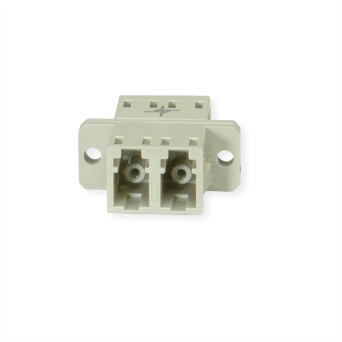 TELEGÄRTNER LC Duplex Kupplung, MM, Keramikhülse, Kunststoffgehäuse, beige, Z77