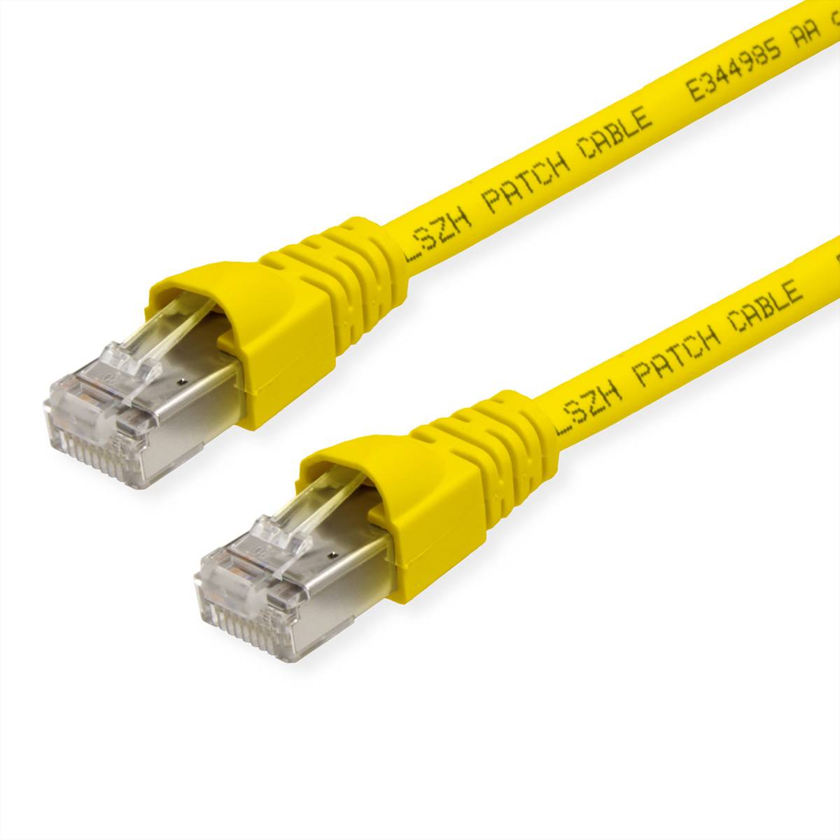 TELEGÄRTNER Patchkabel S/FTP, Cat.6A, LSOH, gelb, 5,5m