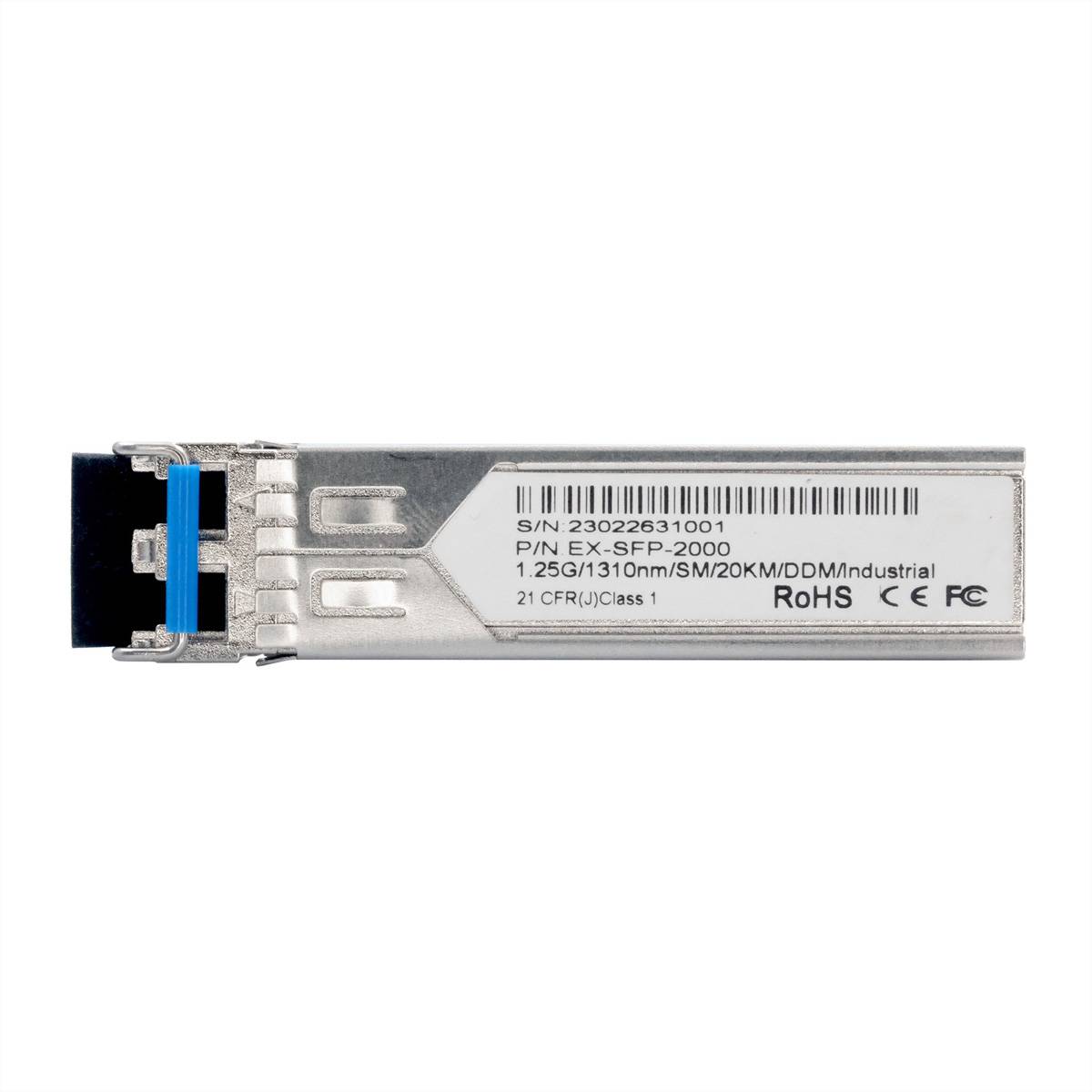 EXSYS EX-SFP-2000 SFP Transceiver LC Duplex Singlemode 20km -40°C bis 85°C