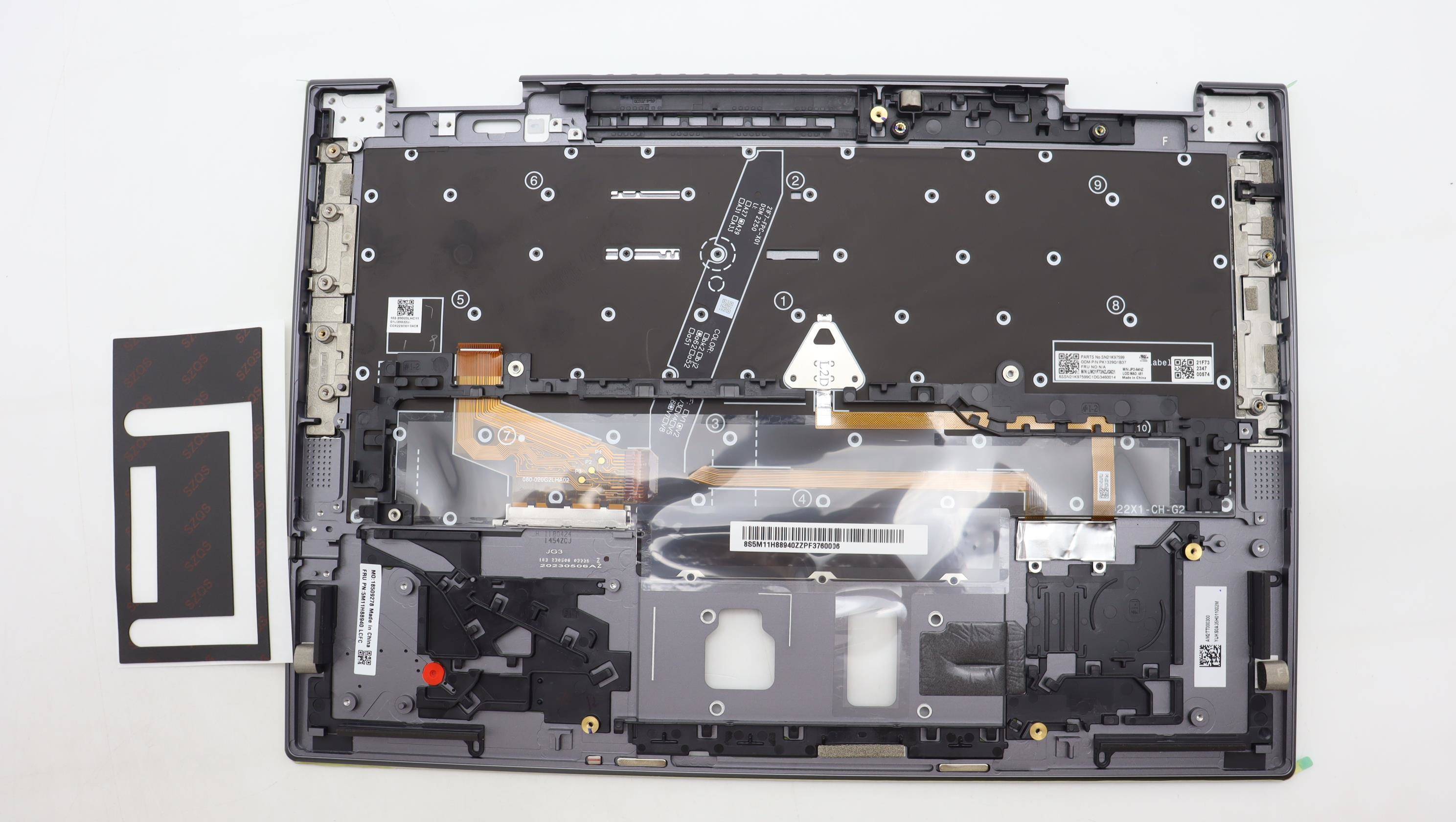 Lenovo 5M11H62420 - Cover + keyboard - Tastatur mit Hintergrundbeleuchtung - Lenovo - ThinkPad X1 Yoga 8th Gen