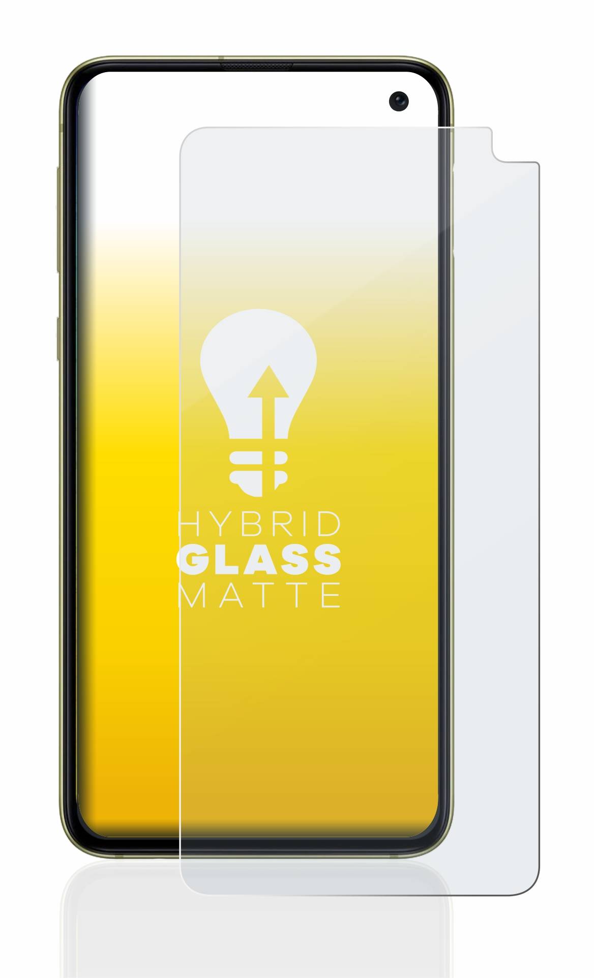 upscreen Hybrid Glas Matt Schutz-Folie für Samsung Galaxy S10e