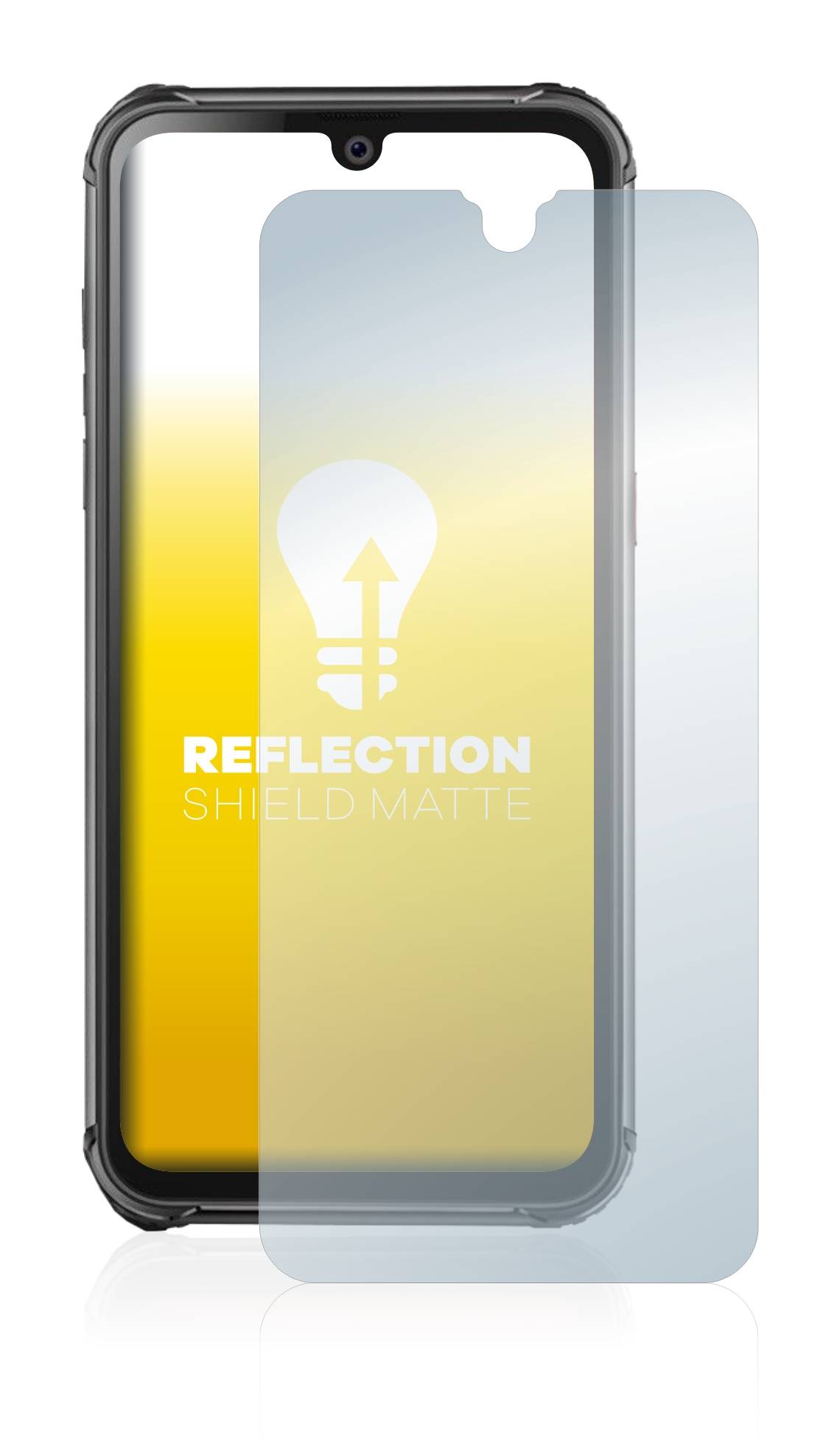 upscreen Reflection Shield Matt Schutzfolie für Blackview BV9800 Pro
