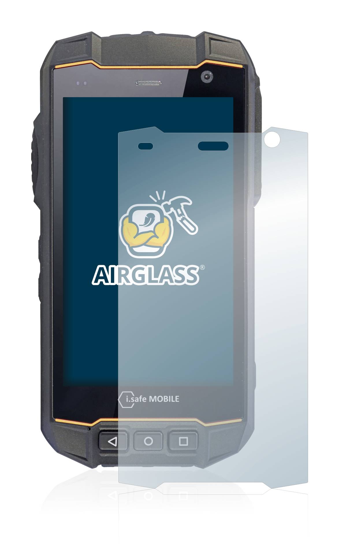BROTECT AirGlass Glas Schutz-Folie für i.safe MOBILE IS530.2 - Schutzglas