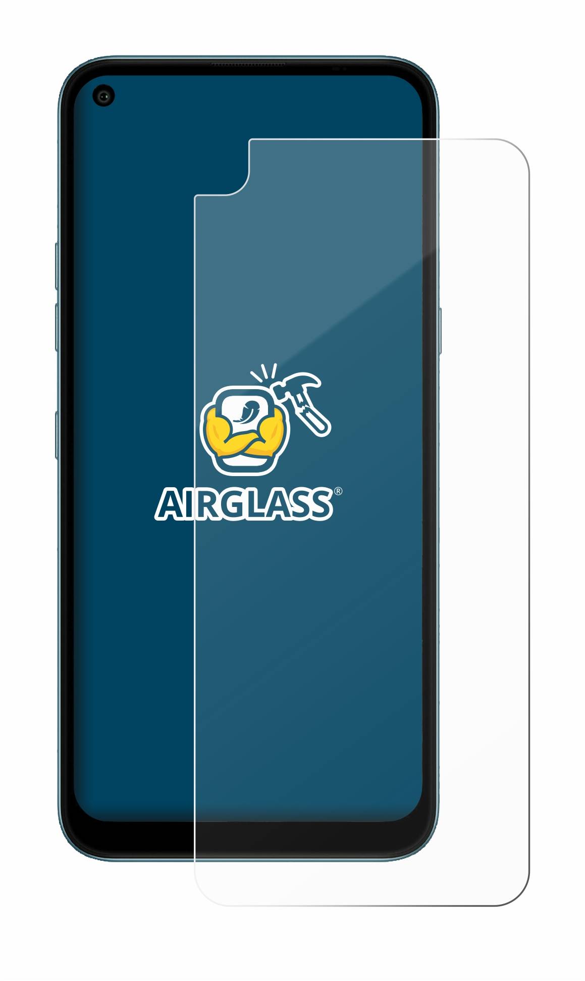 BROTECT AirGlass Glas Schutz-Folie für LG K61 - Schutzglas