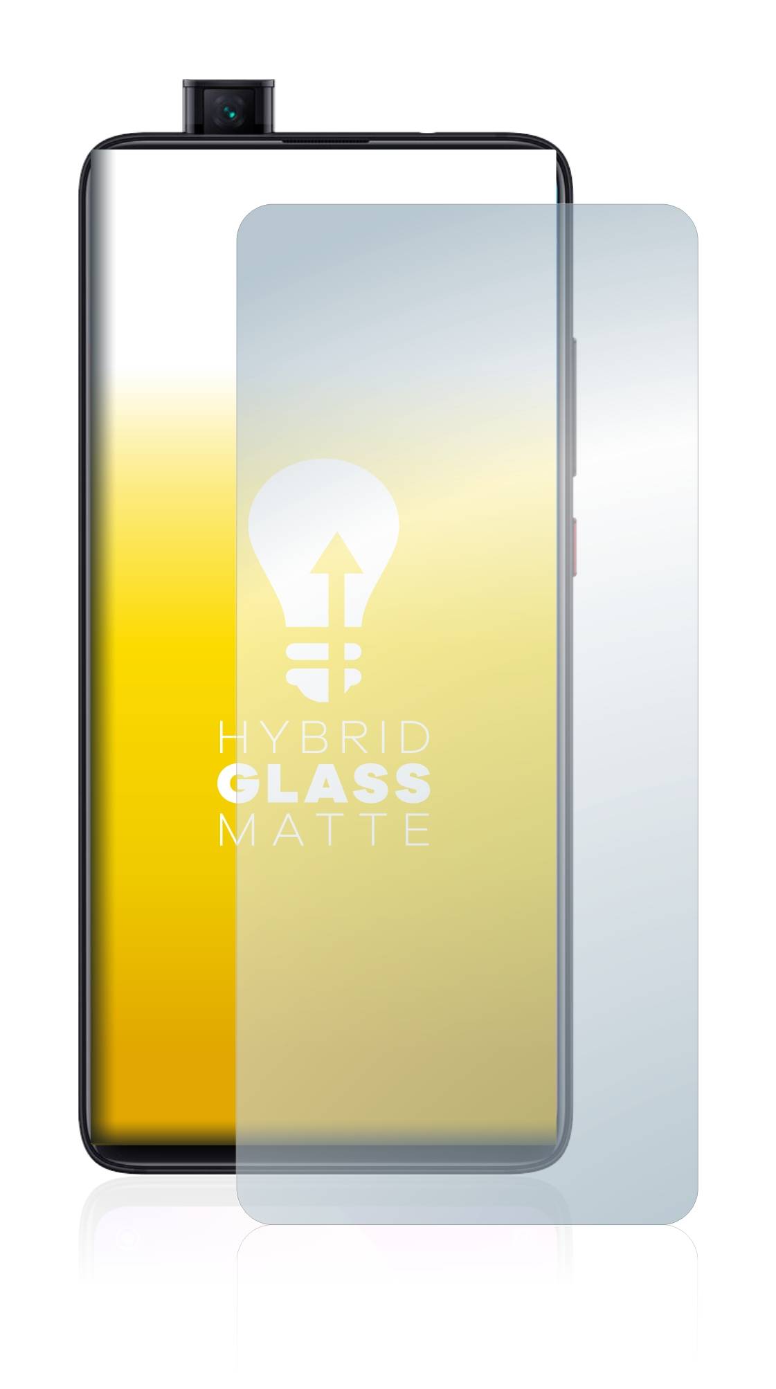 upscreen Hybrid Glas Matt Schutz-Folie für Xiaomi Mi 9T