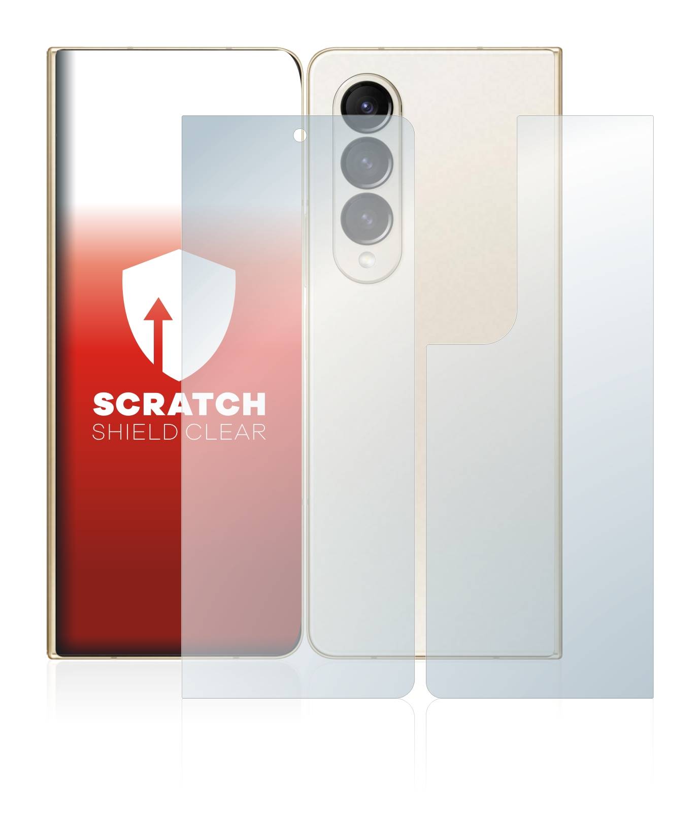 upscreen Scratch Shield Schutzfolie für Samsung Galaxy Z Fold 4 (Display+Rückseite)