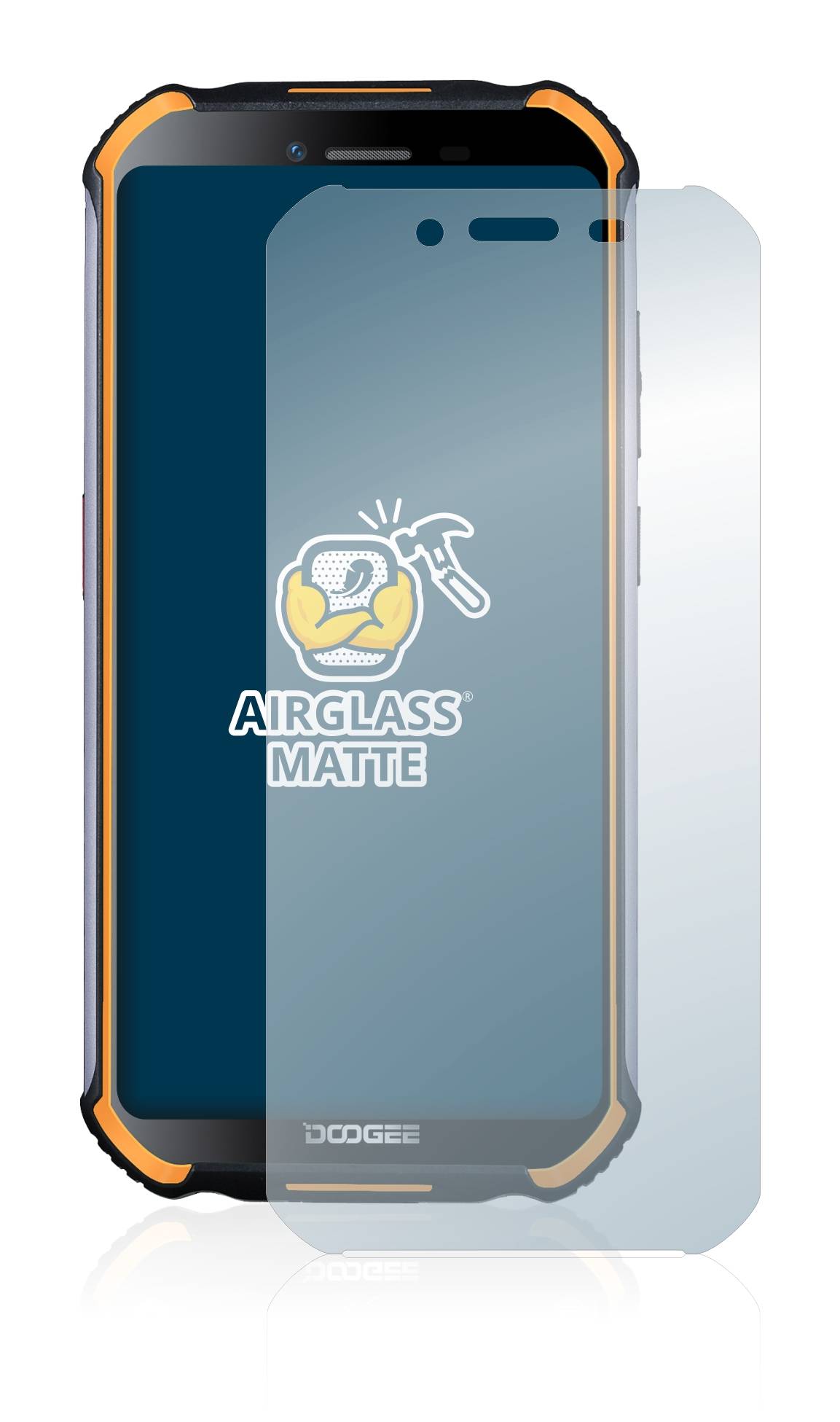 BROTECT AirGlass Matt Glas Panzer Folie für Doogee S40 Pro