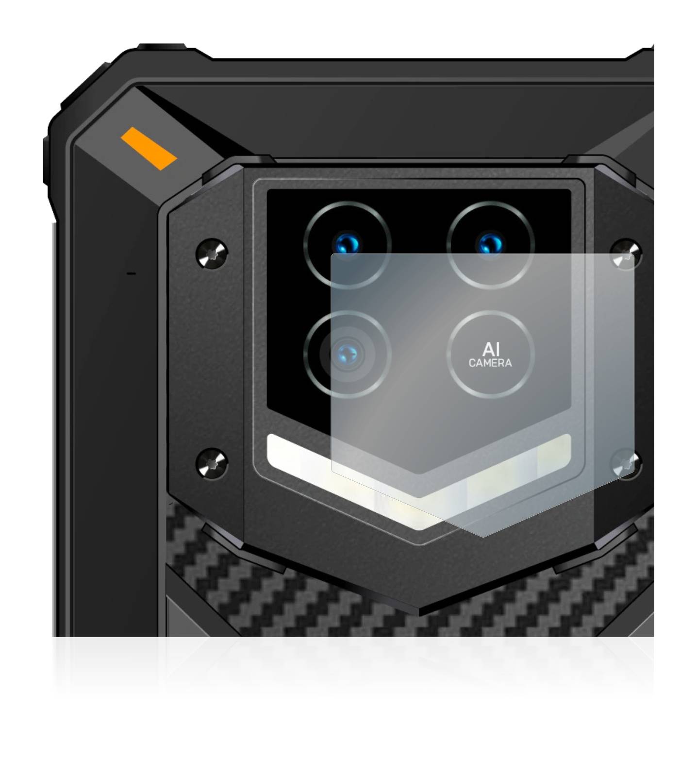 BROTECT AirGlass Flexible Schutz Glas Folie für Oukitel WP15 5G (NUR Kameraschutz) Klar Transparent
