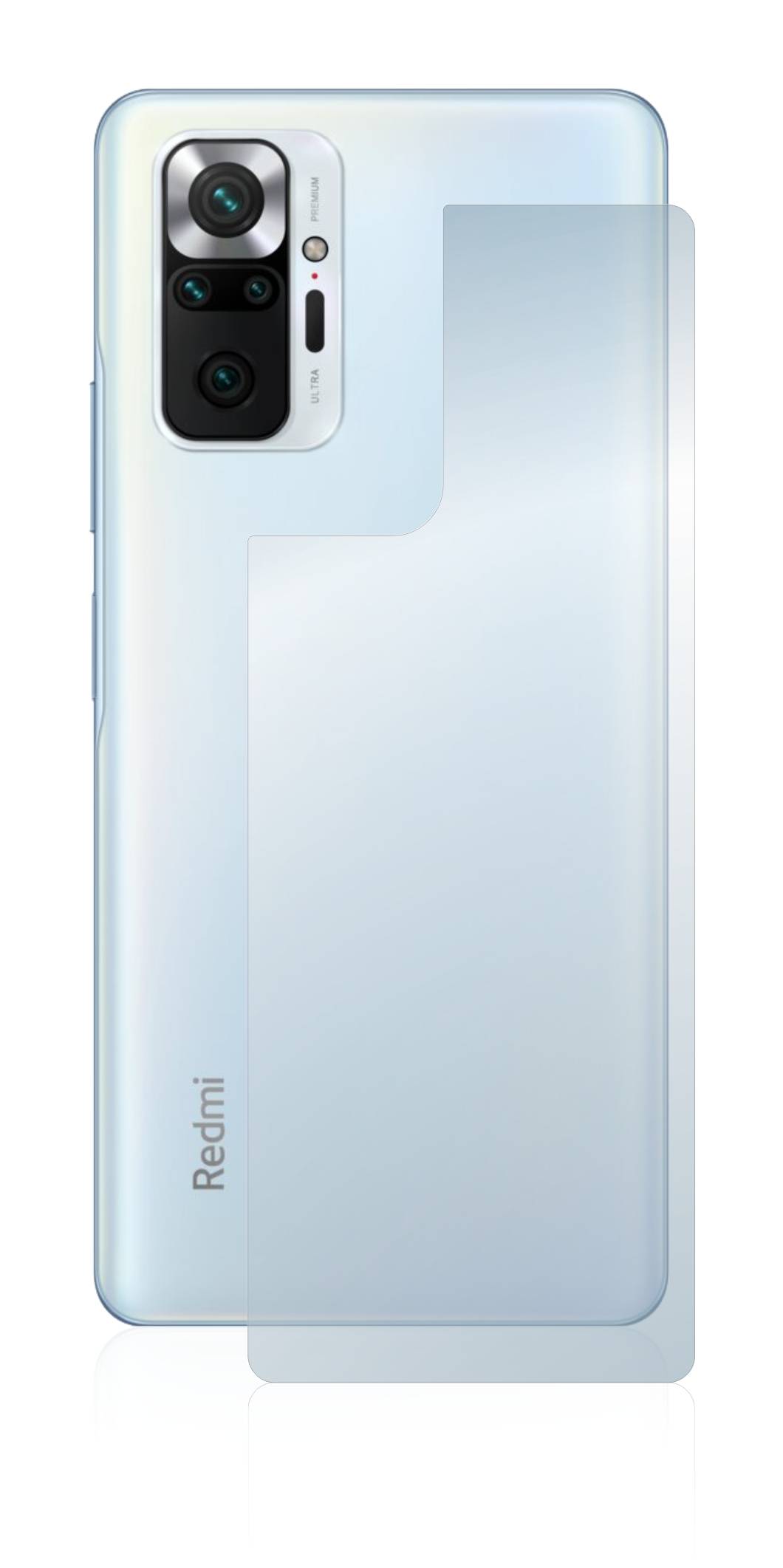 BROTECT AirGlass Glas Panzer-Folie für Xiaomi Redmi Note 10 Pro (Rückseite) - Schutzglas