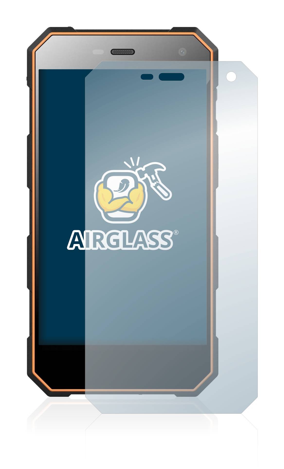 BROTECT AirGlass Flexible Schutz Glas Folie für Nomu S10 Klar Transparent