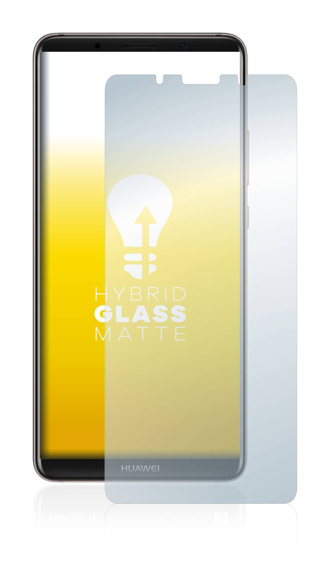 upscreen Hybrid Glas Matt Panzer-Folie für Huawei Mate 10 Pro