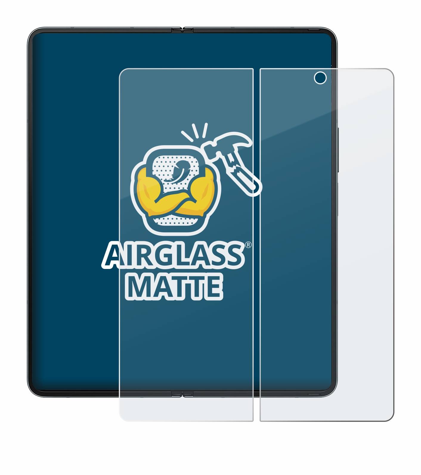 BROTECT AirGlass Matt Glas Panzer Folie für Samsung Galaxy Z Fold 4 (Inneres Display)