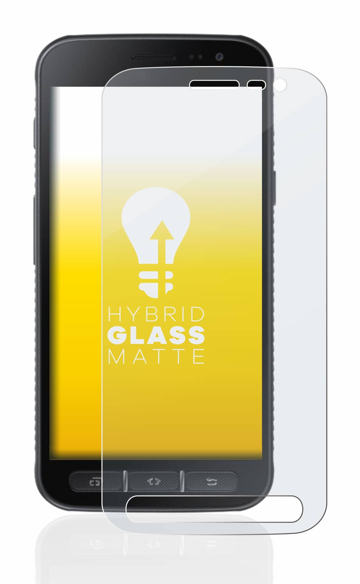 upscreen Hybrid Glas Matt Panzer-Folie für Samsung Galaxy XCover 4s
