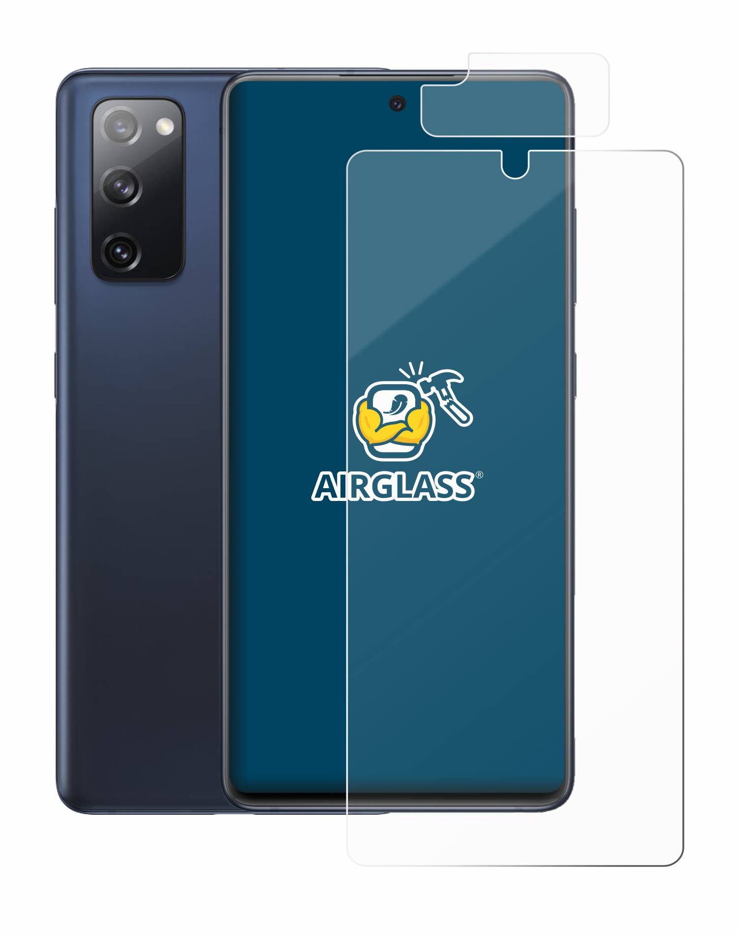 BROTECT AirGlass Glas Panzer-Folie für Samsung Galaxy S20 FE 5G (Display+Kamera) - Schutzglas