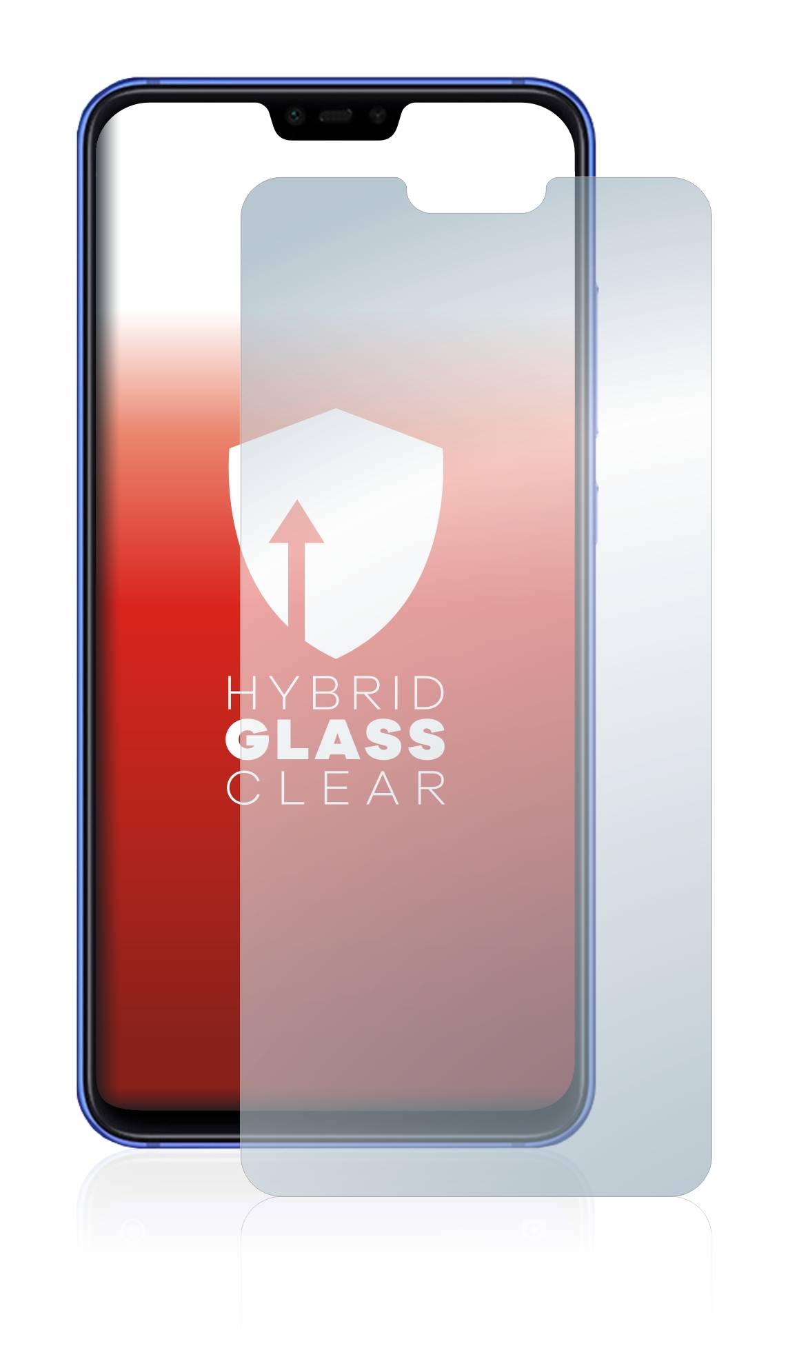 upscreen Hybrid Glas Schutz-Folie für Xiaomi Mi 8 Lite
