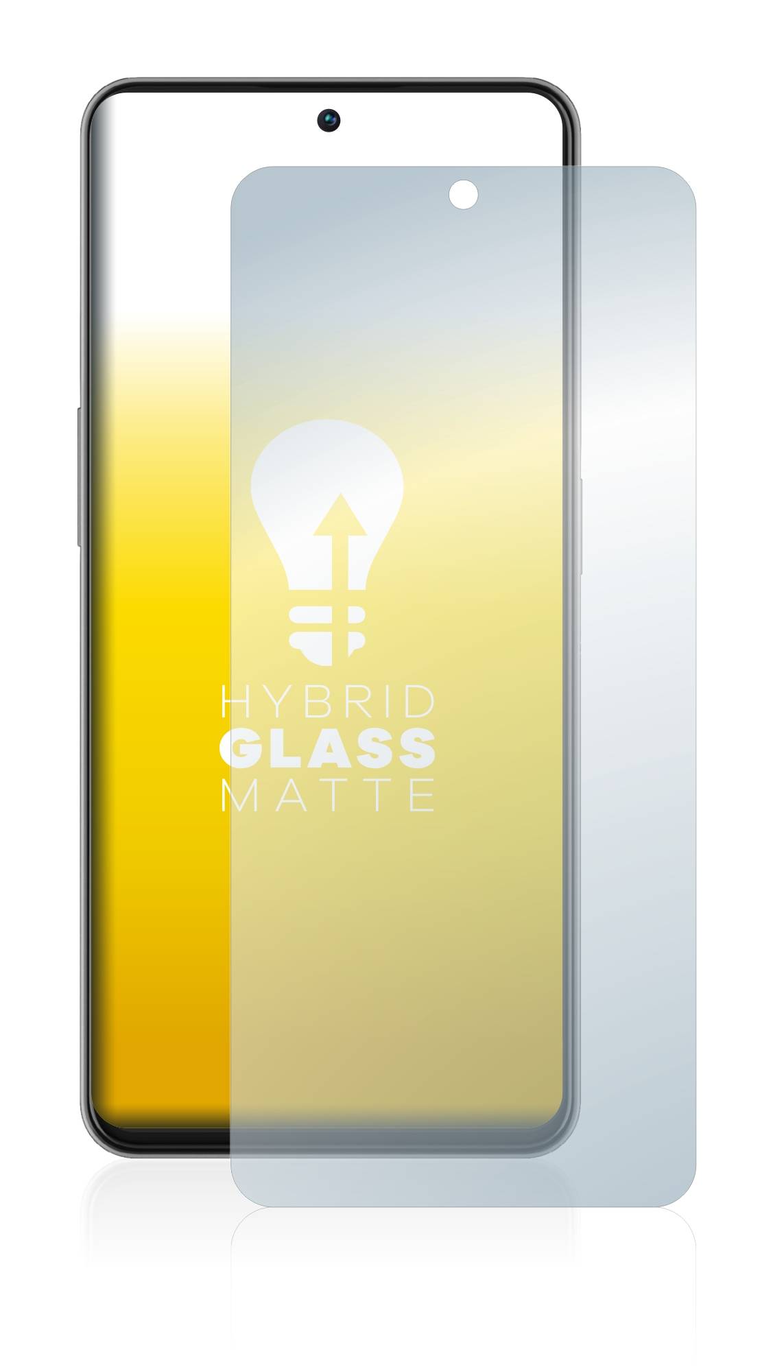 upscreen Hybrid Glas Matt Schutz-Folie für ZTE Blade V40s