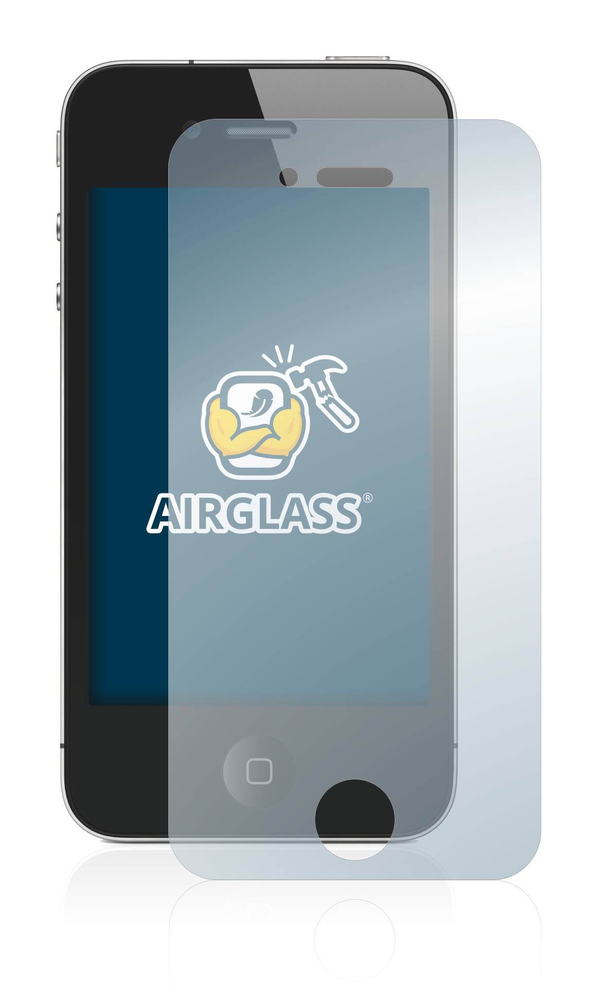 BROTECT AirGlass Glas Schutz-Folie für Apple iPhone 4S - Schutzglas
