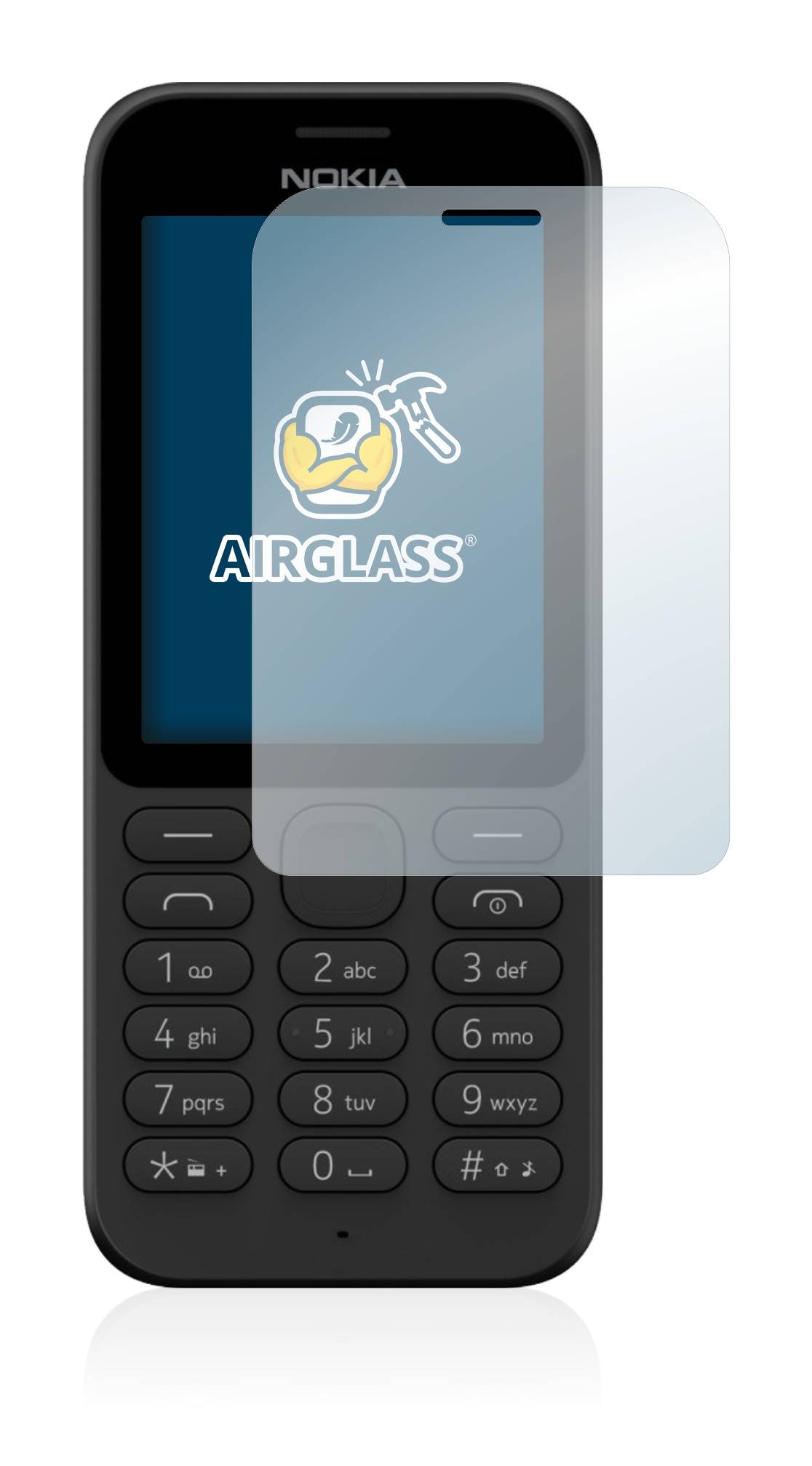 BROTECT AirGlass Glas Panzer-Folie für Microsoft Nokia 215 - Schutzglas