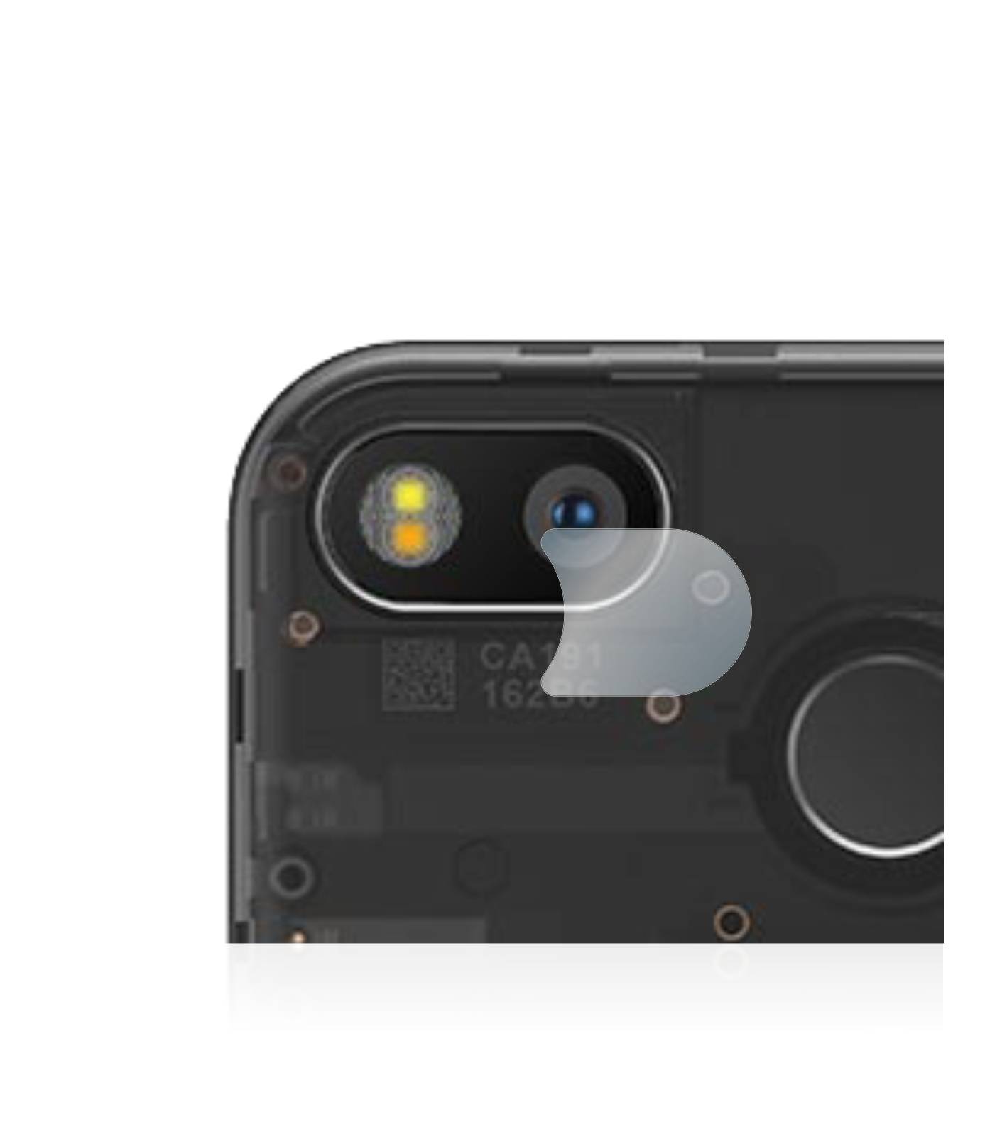 BROTECT AirGlass Glas Panzer-Folie für Fairphone 3 (NUR Kameraschutz) - Schutzglas