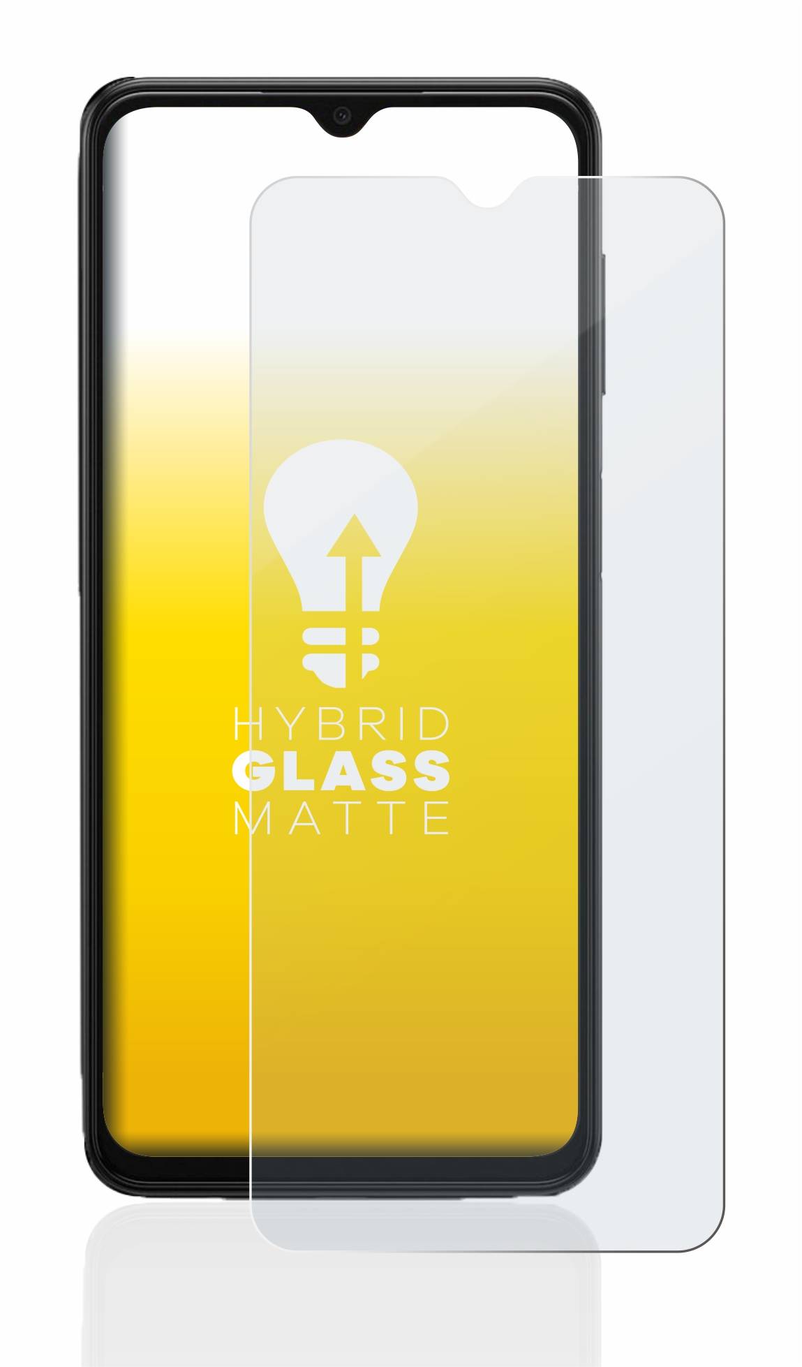 upscreen Hybrid Glas Matt Schutz-Folie für Samsung Galaxy A13 5G