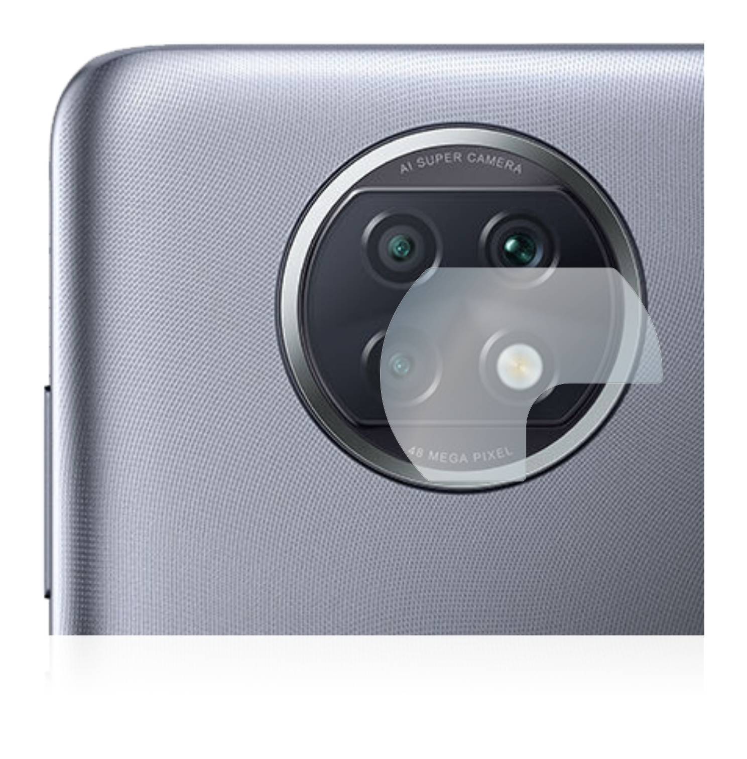 BROTECT AirGlass Glas Schutz-Folie für Xiaomi Redmi Note 9T 5G (NUR Kameraschutz) - Schutzglas