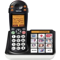Topcom Sologic B935 Schnurloses Seniorentelefon Foto-Tasten, Optische Anrufsignalisierung Beleuchtetes Display Schwarz, Weiß Topcom Sologic B935 Schnurloses Seniorentelefon Foto-Tasten, Optische Anrufsignalisierung Beleuchtetes Display Schwarz, Weiß