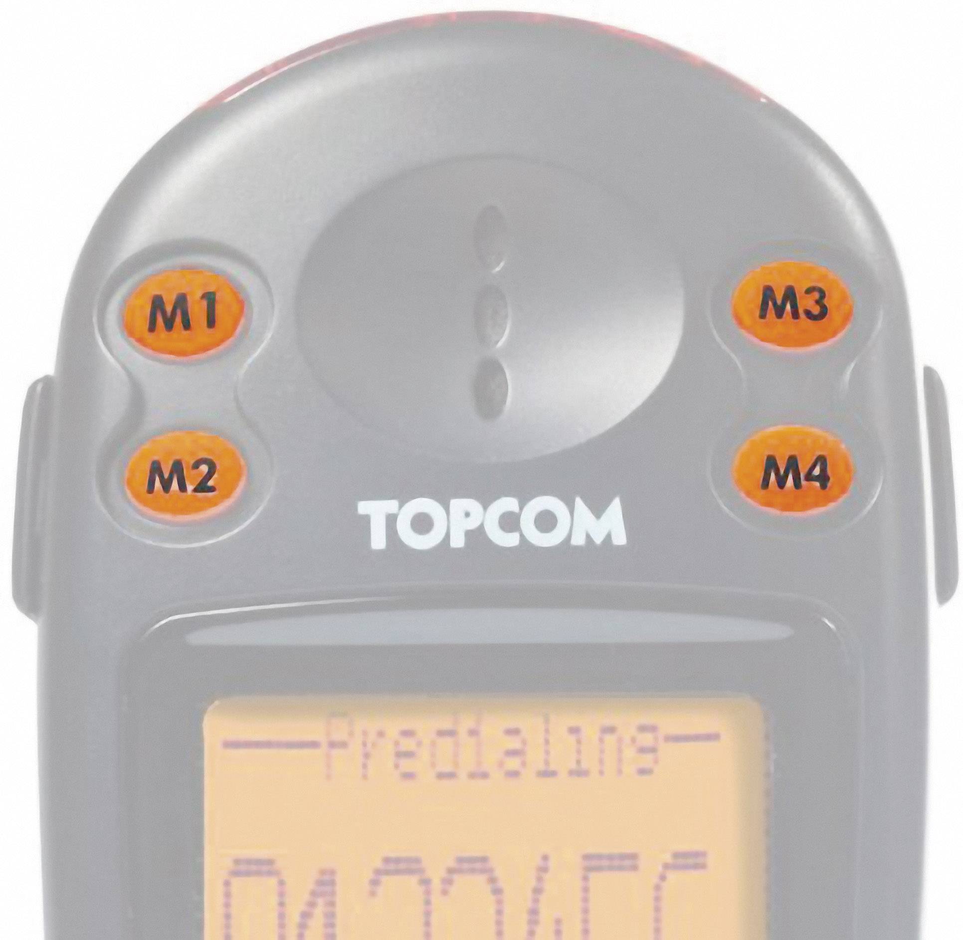 Topcom Sologic B935 Schnurloses Seniorentelefon Foto-Tasten, Optische Anrufsignalisierung Beleuchtetes Display Schwarz, Weiß