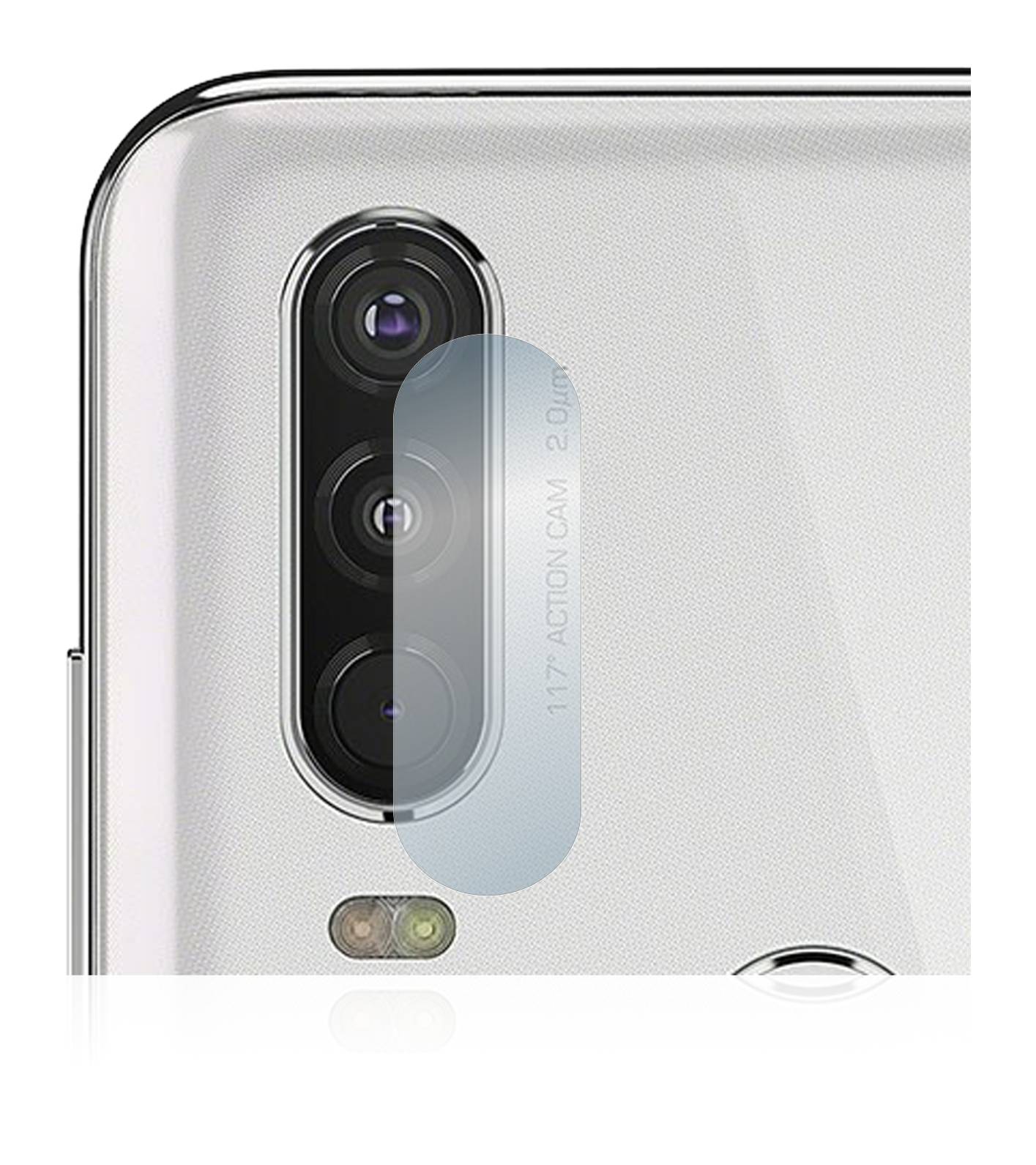 BROTECT AirGlass Glas Schutz-Folie für Motorola One Action (NUR Kameraschutz) - Schutzglas