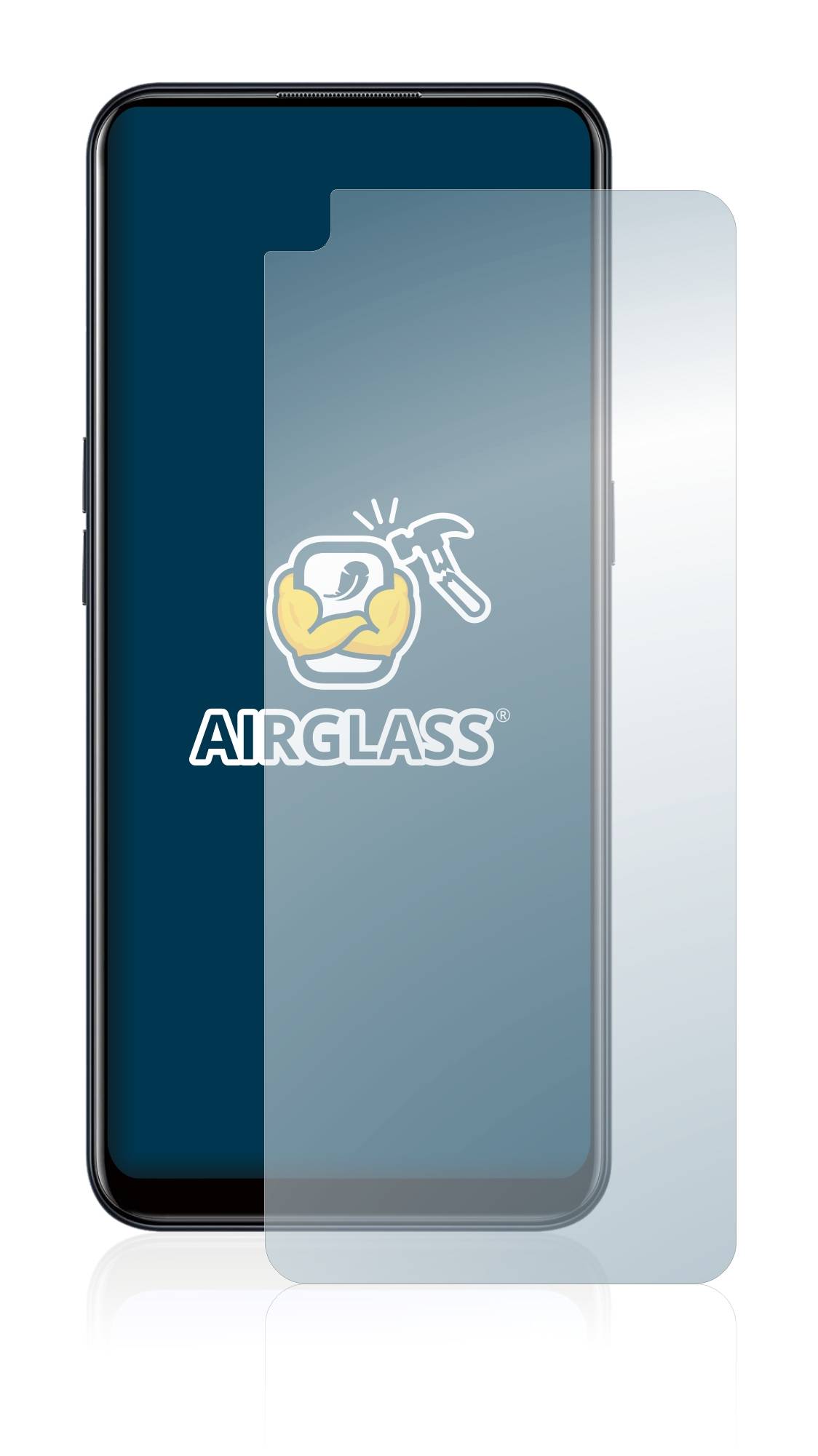 BROTECT AirGlass Glas Panzer-Folie für Oppo A53s - Schutzglas