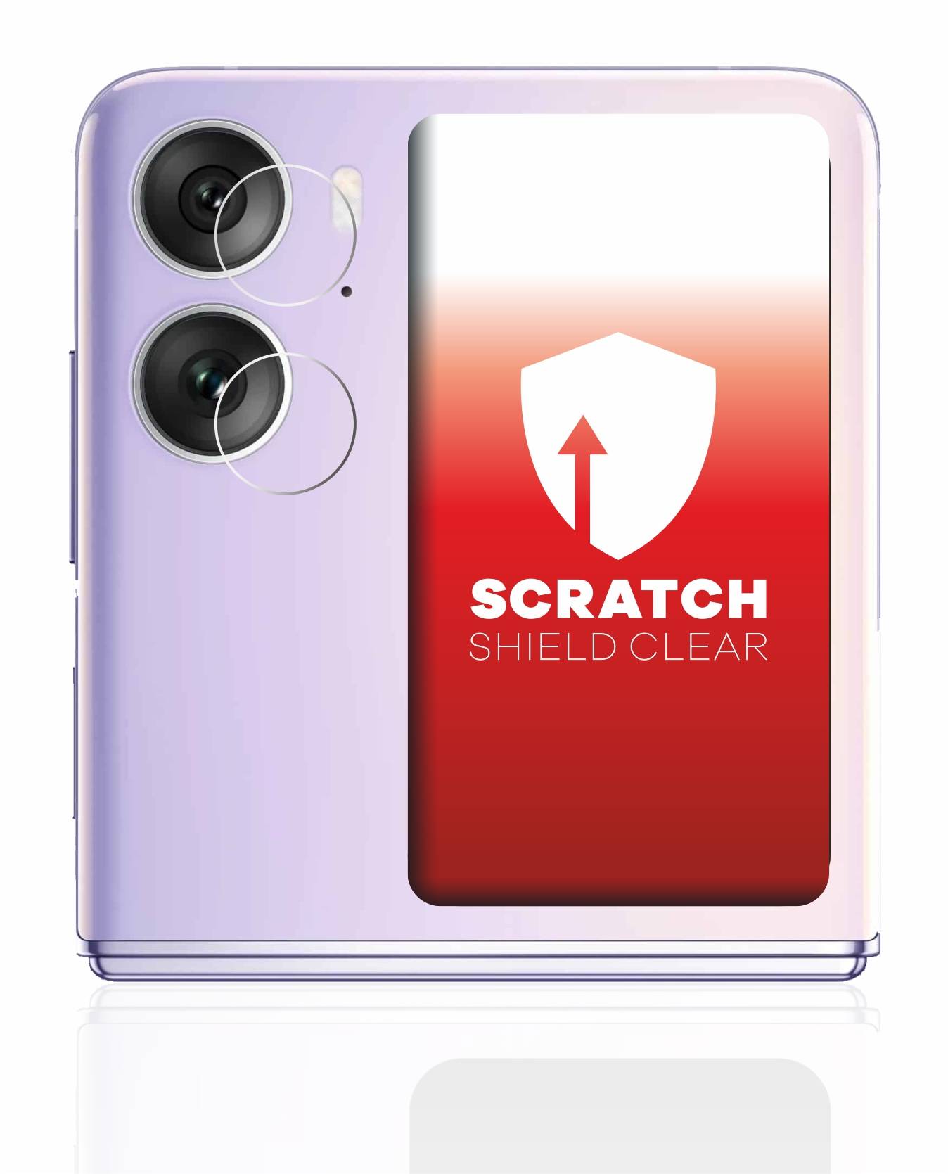 upscreen Scratch Shield Schutzfolie für Oppo Find N2 Flip (NUR Kameraschutz)