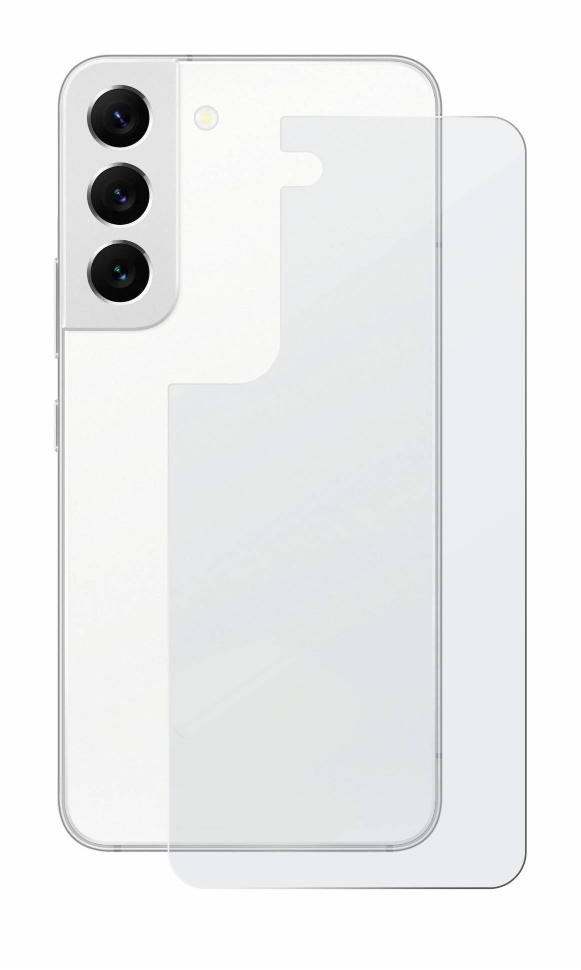 upscreen Hybrid Glas Matt Panzer-Folie für Samsung Galaxy S22 5G (Rückseite)