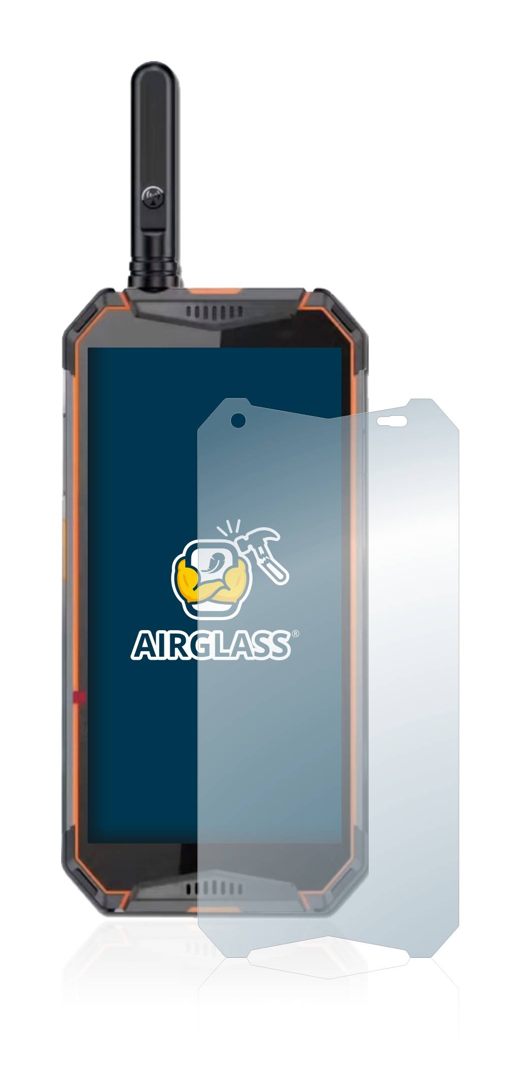 BROTECT AirGlass Flexible Schutz Glas Folie für Ulefone Armor 3w Klar Transparent