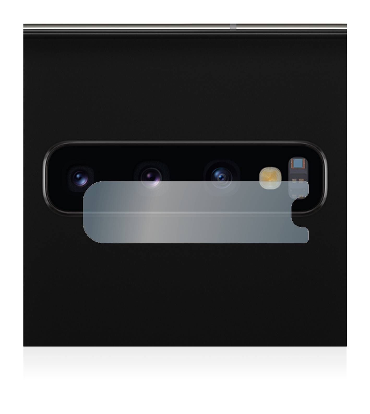 upscreen Hybrid Glas Schutz-Folie für Samsung Galaxy S10 (NUR Kameraschutz)